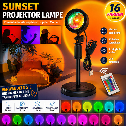 Led sonnenuntergang projektor - led,